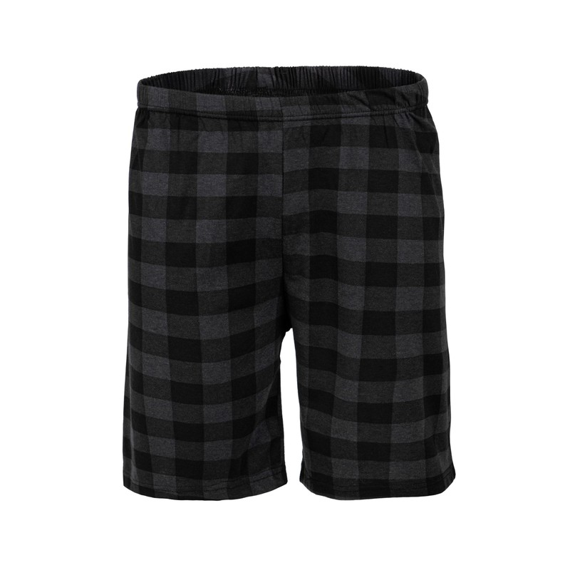 HEYO Men's Short Cotton Pyjamas 2-Piece Set Shorts T-Shirt, dark