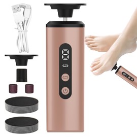 Electric Foot Filer - Foot Scrubber Dead Skin Remover - Ergonomic Pedicure Tool with 9 Speeds for Winter Cracked Skin Care