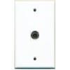 Wallplate City 1 PORT 3.5mm Headphone Jack Port Wall Plate Coupler Hide Cable-Wire-Cor