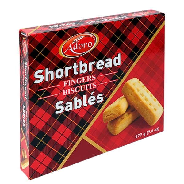 Shortbread Cookies (272g), Rich and Delicious Cookie Butter Fingers | Premium Quality Grocery Food | Ideal School Snacks for Kids | Indulge in the Taste of Adoro Groceries