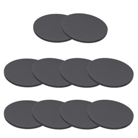 PATIKIL Rubber Solid Discs Washers, 10 Pcs 40mm OD x 2mm Thick Rubber Round Gasket Pad Bushings Spacer Washer for DIY Gasket Craft, Black