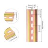 sourcing map 2 Pcs DIN Rail Slotted Iron Mounting Guide
