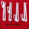 50 Pcs Plastic Adjustable Depth Pleat Hooks for Window, Door