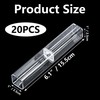 Lesnala 20Pcs Acrylic Clear Pen Gift Box Plastic Single Bulk