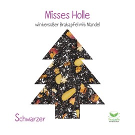 TEALAVIE - Winter Tea - Misses Holle | Winter Sweet Baked Apple with Almond | 100 g Tin of Loose Black Tea