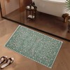 Urtlmaji Green Bathroom Rug Funny Washable Bath Mat for Bathroom