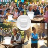 Plastic Street Collection Charity Donation Bucket (White 4 Pack)