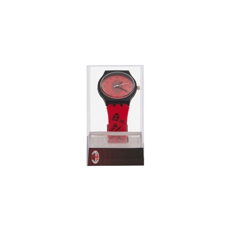 A.C. Milan Orologio per Piccoli Tifosi Rossoneri, con Cinturino in