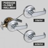 HISAFE Passage Commercial Door Locks Heavy Duty Grade 2 Lever,