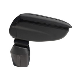 OMAC Car Armrest Center Console for Nissan Juke 2011-2017 | ABS Plastic Storage Box Elbow Support Black Leatherette | Automotive Interior Accessories