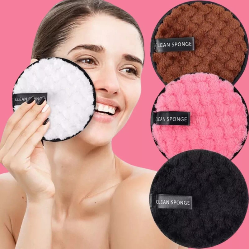 Universo en Linea Set 4 Almohadillas Limpieza Facial Doble Cara
