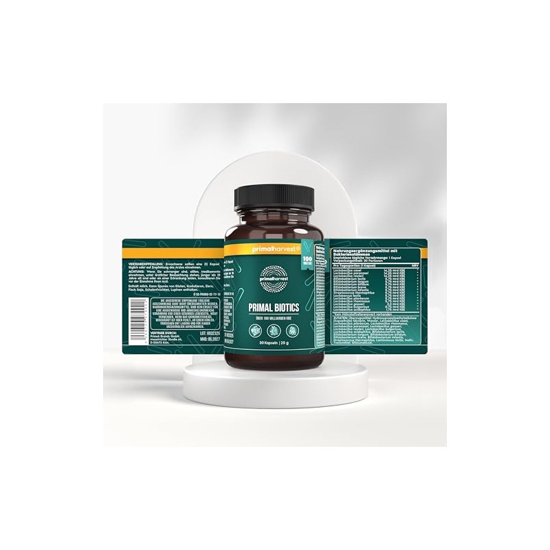 Primal Biotics Daily Supplement, Gluten & Soy Free, Vegetarian