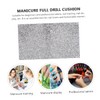 FOMIYES Shiny Diamond Nail Art Mat Full Rhinestone Table Pad