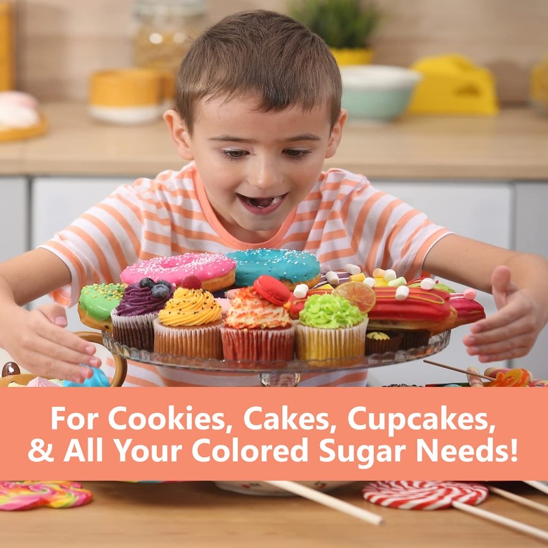 Ultimate Baker Naturally Colored Sanding Sugar (6oz Bottle) - Medium