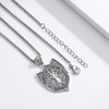 Tree of Life Chain 925 Sterling Silver Shield Necklace for