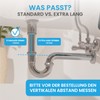 Bächlein Universal P-Trap for Washbasins and Washstands – Precisely Fitting