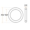 sourcing map O-Rings Nitrile Rubber Thick Sealing Rings Sealing Ring