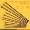 Rustark 40Pcs Artificial Turf Stakes Galvanized Metal Spiral Landscape Spikes