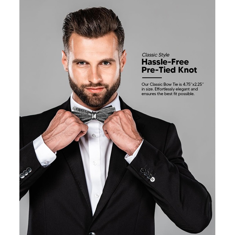 Vittorio Farina Jeweled Bow Tie - Design: #1 (BJ 09)