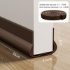 ACEGRE Weather Stripping Door Seal Strip 36 Inch Brown (2