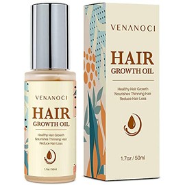 Aceite para el crecimiento del cabello con romero y biotina: suero natural para el crecimiento del cabello para mujeres y hombres - Tratamiento anti pérdida y adelgazamiento - Promueve un cabello más