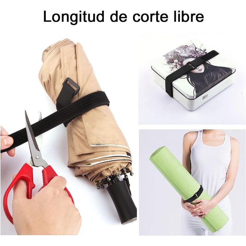 Lumbor37 Tiras de Gancho y Bucle en Parte Trasera no