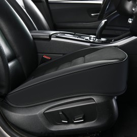 KAYI 2 Pack Car Seat Cover, Memory Foam Car Seat Cushion, Non-Slip Bottom Breathable Car Seat Cover, Relieve Tailbone Pain, Suitable for 95% of Vehicles (Black)