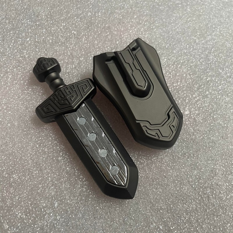 EDC Swords Mechanical Magnetic Push Slider Metal Toys Decompression Fidget