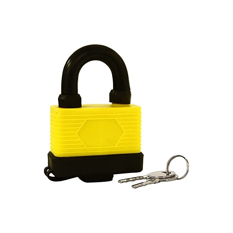 Rolson 66515 Weatherproof Padlock, Black, 65 mm