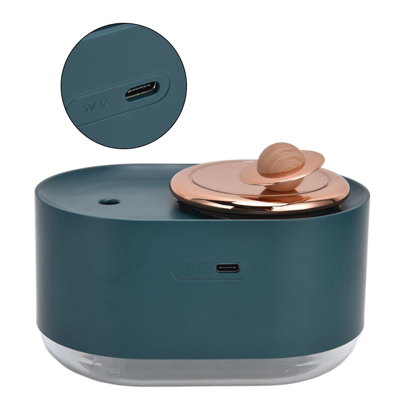 2 in 1 Rotating Planet Humidifier USB Charging Cordless Mute