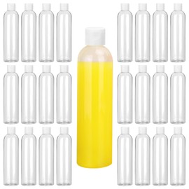 KUKLIPJIM 100 Pack 1 oz Plastic Bottles with Caps, Clear Empty Bottles, Flip Top for Lotion and Shampoo, Travel-Friendly, BPA-Free