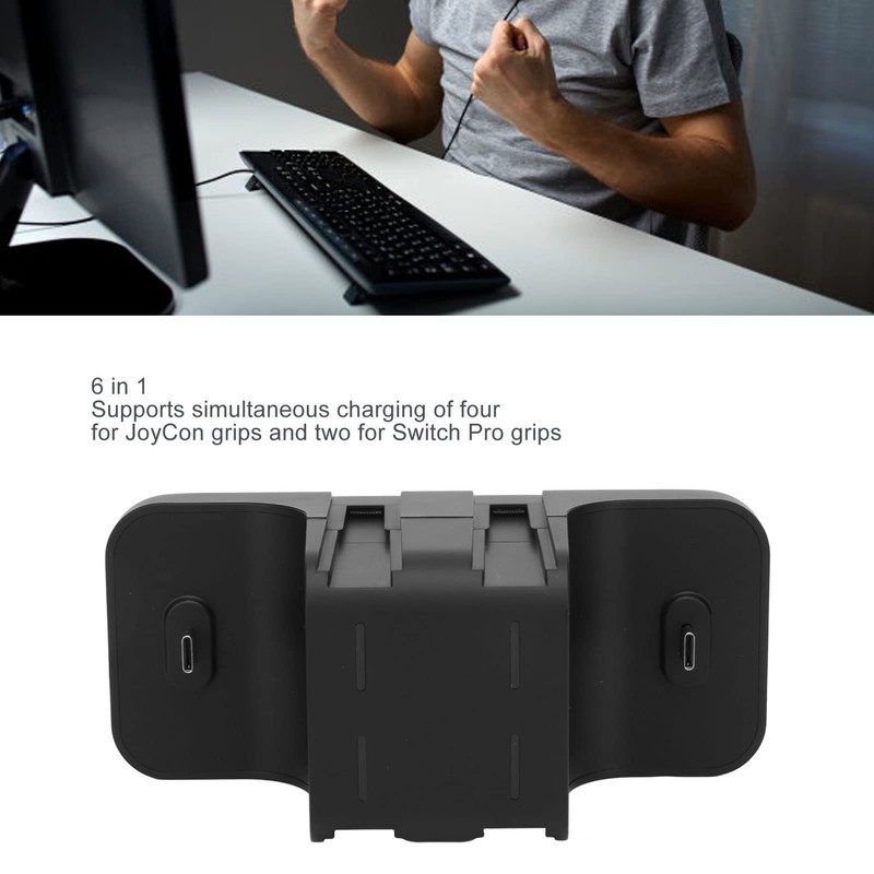 6 in 1 Switch Docking Station, Portable Charging Stand with