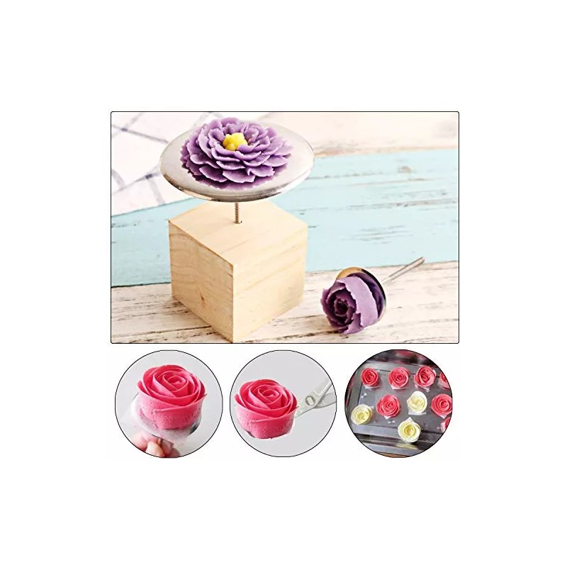 Woohome Incluye 17 Piezas De Uñas Con Forma De Flor