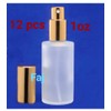 Unbranded 12 pcs Refillable atomizer frosted glass perfume bottle with