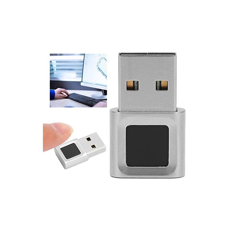 USB Fingerprint Reader,Multi Finger 360 Degrees Touch Fast Matching High