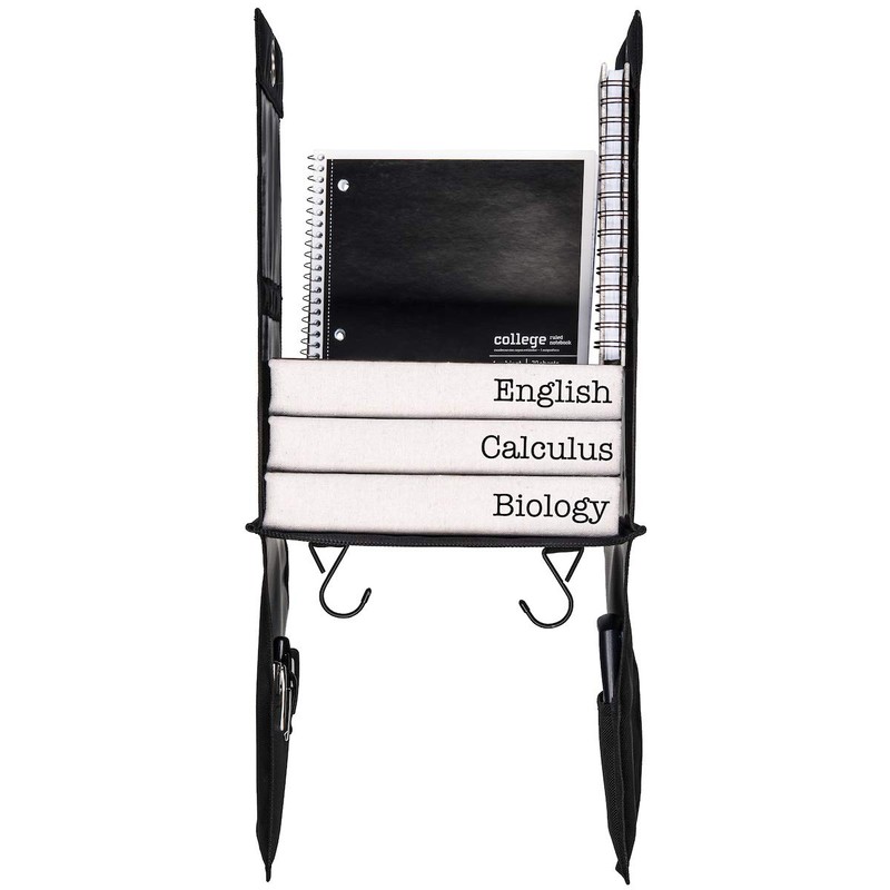 Oxel Hanging Locker Shelf Organizer with 2 Hooks and 4