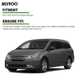 SCITOO Keyless Entry Remote Key Fob SHELL CASE Replacement for 6 Buttons Uncut Car Key for Honda for Odyssey 2011-2013 2pcs FCC N5F-A04TAA N5F-A04TAA