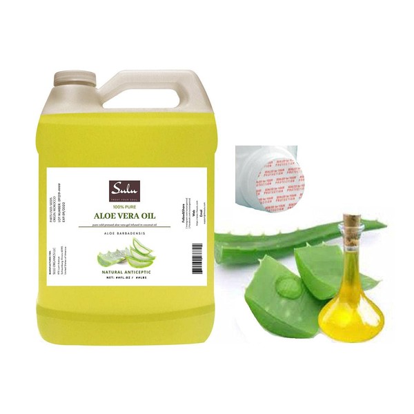 100% Pure Organic All Natural Aloe Vera Oil (64 oz)