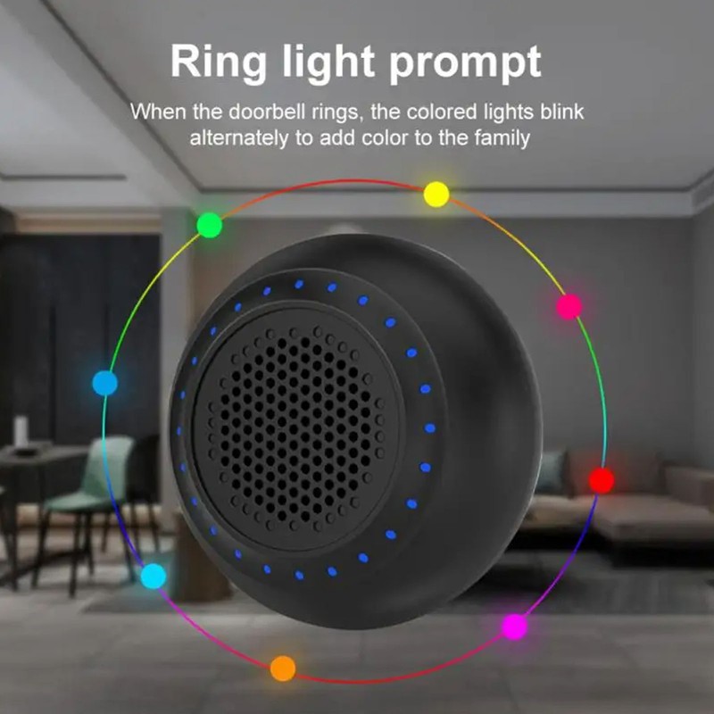 Wireless Doorbell Kit IP55 Waterproof Battery Operated 32 Melodies Cordless