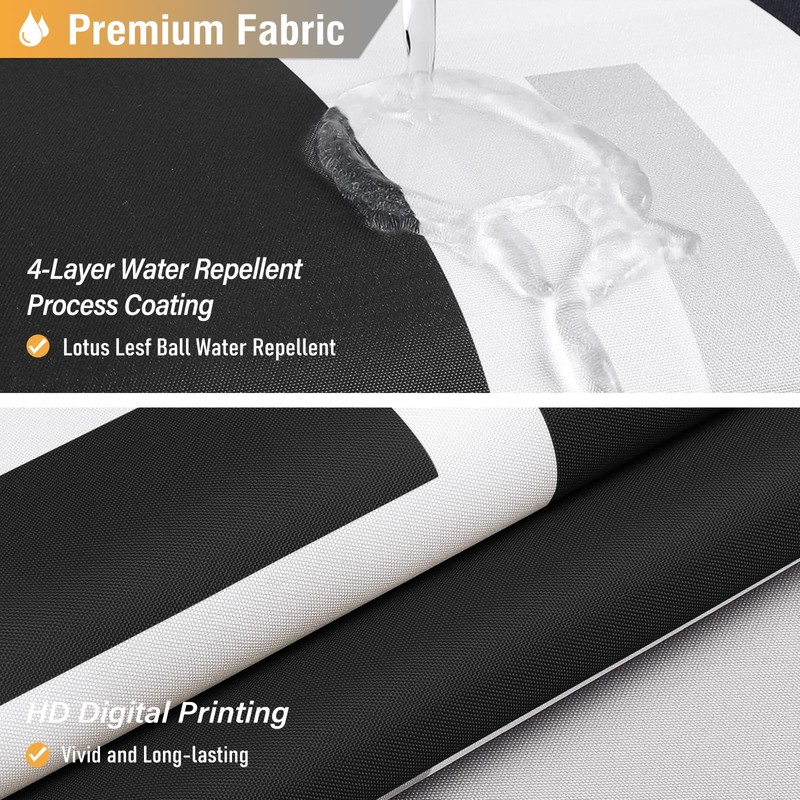 BTTN Extra Long Fabric Shower Curtain, 72x84 Inches Long Waterproof
