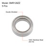 sourcing map SMR128ZZ Deep Groove Ball Bearings 8mm Bore 12mm