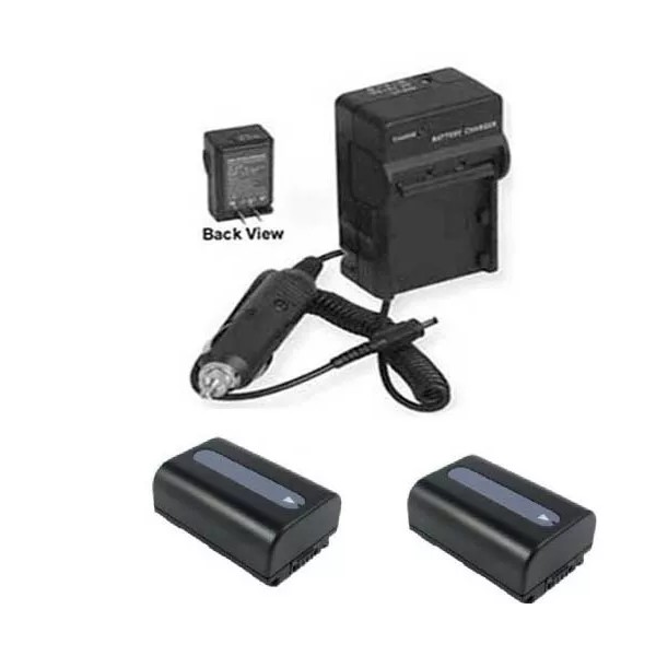 SnapitDigital 2X Batteries + Charger for Sony HDR-CX250 HDR-CX250E HDR-CX250B