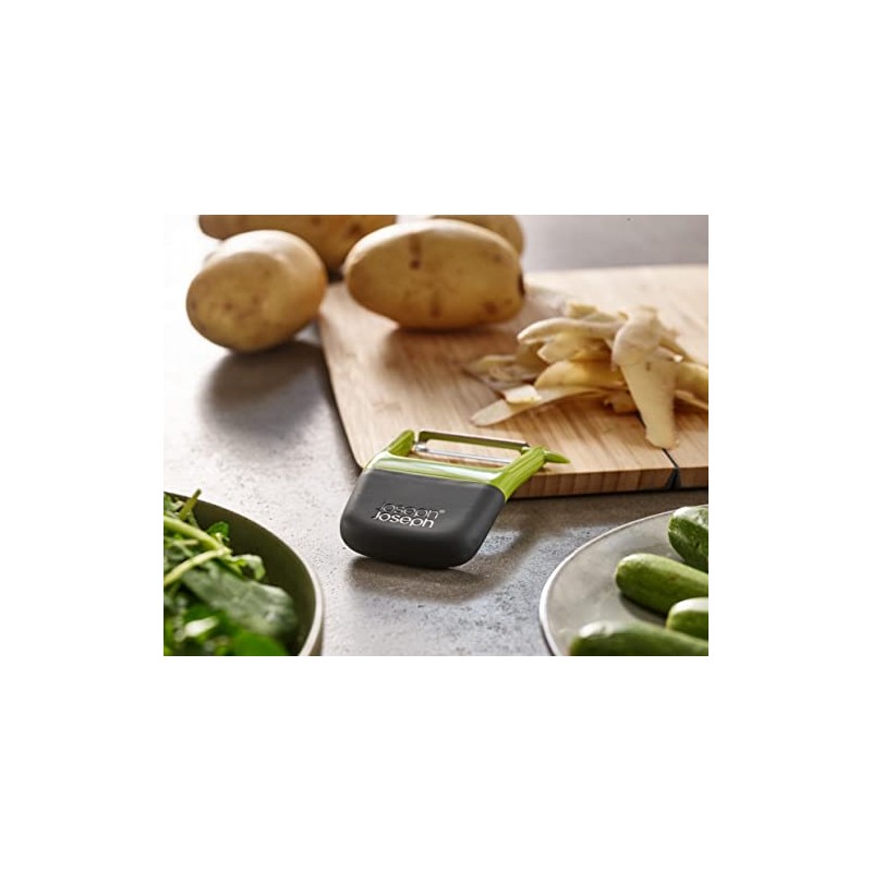 Joseph Joseph Duo Easy-Grip Straight Potato and Vegetable Kitchen Peeler,