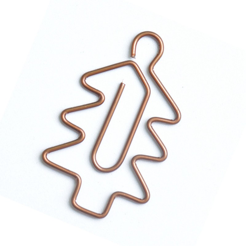 100Pcs Cute Paper Clips Retro Christmas Style Exquisite Color Wide