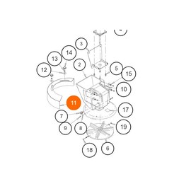 3040557 Replacement Chute Shield for SaltDogg® PRO Series Spreaders