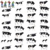 Farm Animals Figure Toys Set,AN8704 36PCS 1:87 Well Painted Model