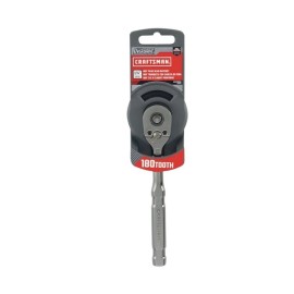 Craftsman Overdrive 180-Tooth 1/4-in Drive Gunmetal Chrome Handle Ratchet