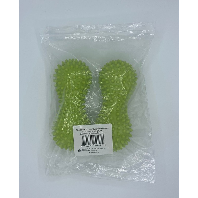 Therapist's Choice® Pack of 2 Soft Spiky Massage Peanut Balls,