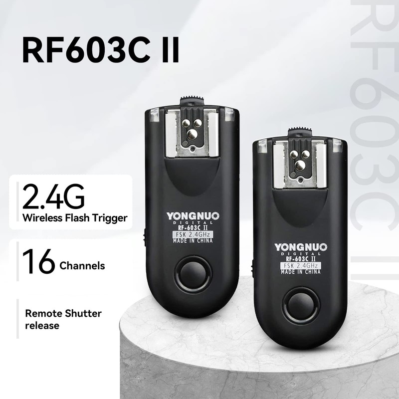 YONGNUO Wireless Shutter Release & Flash Trigger RF-603II C1 for