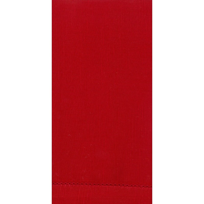 Hemstitch Dinner Napkins Red 1 Dozen